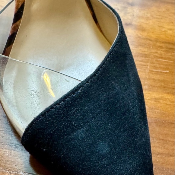 Mix No. 6 Black and Leopard Print Women's Heels Sz 6 - Picture 9 of 9